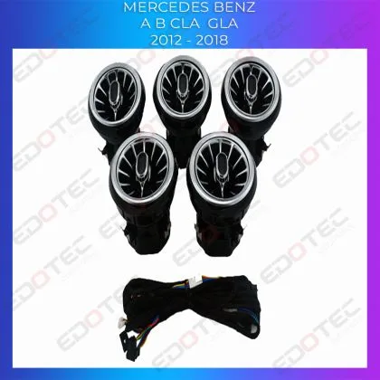 Lumini Ambientale NIGHTVIBE ventilatoare fata Mercedes Clasa A B GLA CLA W176 control pe sistemul original sau telefon | Ambient Garage