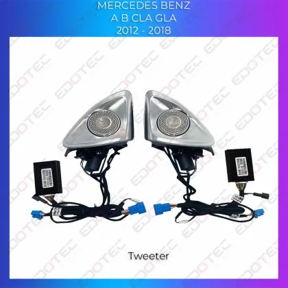 Lumini Ambientale NIGHTVIBE difuzoare stalpi fata Mercedes Clasa A B GLA CLA W176 control pe sistemul original sau telefon | Ambient Garage