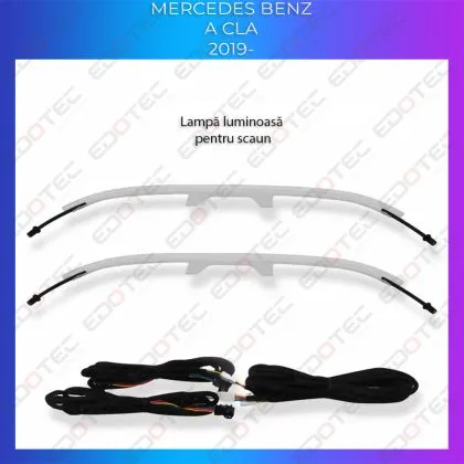 Lumini Ambientale NIGHTVIBE spatar scaune Mercedes A W177 CLA W118 control pe sistemul original sau telefon | Ambient Garage
