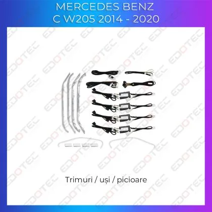 Lumini Ambientale NIGHTVIBE trimuri usi picioare Mercedes C W205 GLC X253 control pe sistemul original sau telefon | Ambient Garage