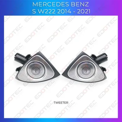 Lumini Ambientale NIGHTVIBE difuzoare stalpi fata Mercedes Clasa S W222 control pe sistemul original sau telefon | Ambient Garage