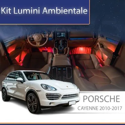 Lumini Ambientale NIGHTVIBE Porsche Cayenne 2010-2017 set complet cu trimuri control telefon sau sistem original | Ambient Garage