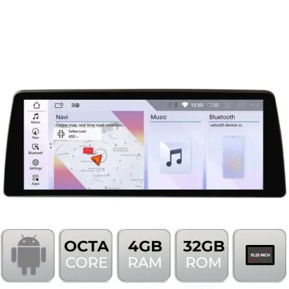 Navigatie BMW Seria 3 F30 2011-2015 NBT Android ecran 10.25" 4+32 4G BT | Ambient Garage