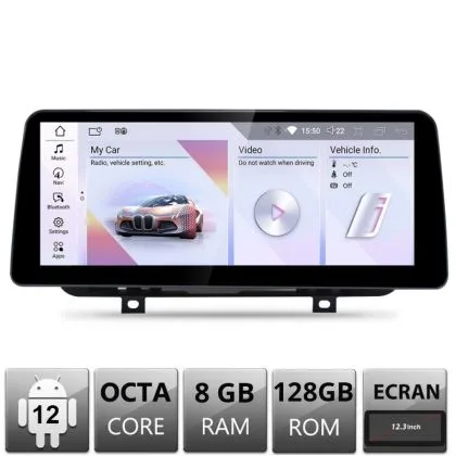 Navigatie BMW Seria 2 F22 F45 2012-2015 EVO Android ecran 12.3" 8+128 4G BT | Ambient Garage
