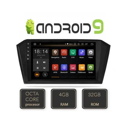 Navigatie VW Passat 2015- EDT-G1048-8CORE cu Android GPS USB Radio Internet Bluetooth Octa Core | Ambient Garage