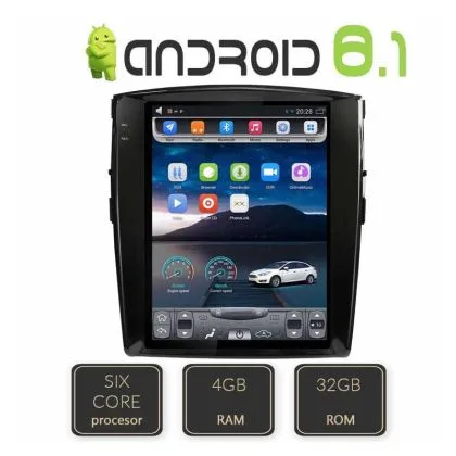 Navigatie Mitsubishi Pajero EDT-T452-6Core cu Android GPS Bluetooth Radio Internet procesor Six Core si ecran tip Tesl | Ambient Garage