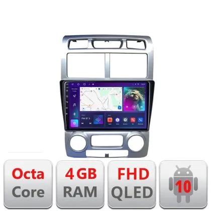 Navigatie Kia Sportage 2005-2007 B-0023 Android Ecran QLED octa core 4+64 carplay android auto KIT-0023+EDT-E309V3 | Ambient Garage