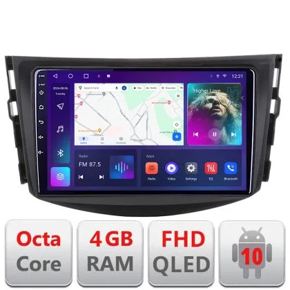 Navigatie Toyota RAV4 B-018 Android Ecran QLED octa core 4+64 carplay android auto KIT-018+EDT-E309V3 | Ambient Garage