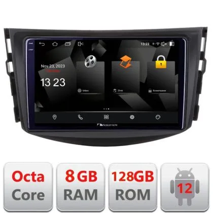 Navigatie Toyota RAV4 5960Pro-018 Android Octa Core Qualcomm 2K Qled 8+128 DTS DSP 360 4G Optical | Ambient Garage