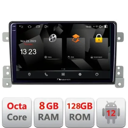 Navigatie Suzuki Grand Vitara Old 5960Pro-053 Android Octa Core Qualcomm 2K Qled 8+128 DTS DSP 360 4G Optical | Ambient Garage