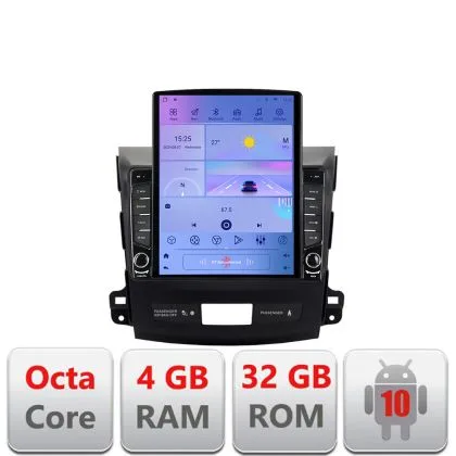 Navigatie Mitsubishi Outlander 2010 G-056 ecran tip TESLA 9.7" cu Android Radio Bluetooth Internet GPS WIFI 4+32GB DSP v2 | Ambient Garage