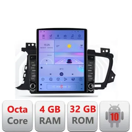 Navigatie Kia Optima 2011-2013 G-091 ecran tip TESLA 9.7" cu Android Radio Bluetooth Internet GPS WIFI 4+32GB DSP 4G O | Ambient Garage