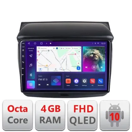 Navigatie Mitsubishi L200 2006-2014 B-094 Android Ecran QLED octa core 4+64 carplay android auto KIT-094+EDT-E309V3 | Ambient Garage