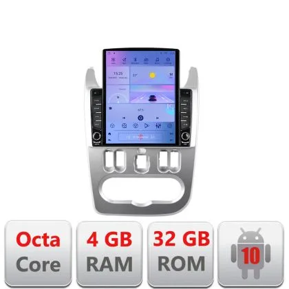 Navigatie Dacia Duster 2010-2012 G-099 ecran tip TESLA 9.7" cu Android Radio Bluetooth Internet GPS WIFI 4+32GB DSP 4G | Ambient Garage