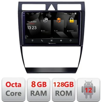 Navigatie Audi A6 5960Pro-102 Android Octa Core Qualcomm 2K Qled 8+128 DTS DSP 360 4G Optical | Ambient Garage