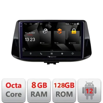 Navigatie Hyundai I30 2017- 5960Pro-1041 Android Octa Core Qualcomm 2K Qled 8+128 DTS DSP 360 4G Optical | Ambient Garage