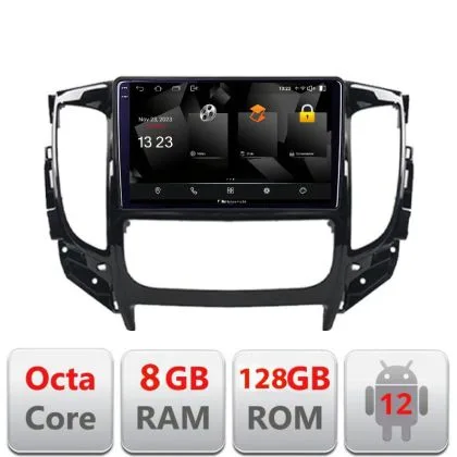 Navigatie Mitsubishi L200 2014-2020 5960Pro-1094 Android Octa Core Qualcomm 2K Qled 8+128 DTS DSP 360 4G Optical | Ambient Garage