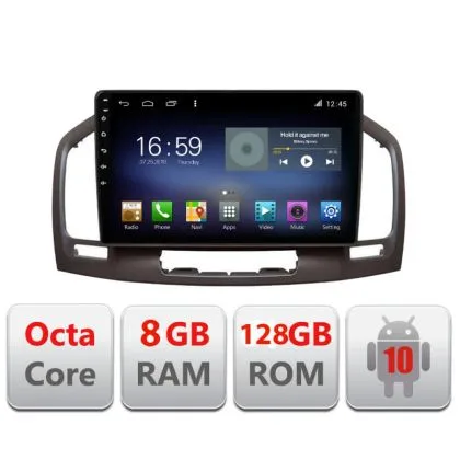 Navigatie Opel Insignia F-114 Octa Core cu Android Radio Bluetooth Internet GPS WIFI DSP 8+128GB 4G | Ambient Garage