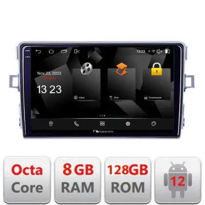 Navigatie Toyota Verso 2010-2016 5960Pro-133 Android Octa Core Qualcomm 2K Qled 8+128 DTS DSP 360 4G Optical | Ambient Garage