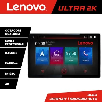Navigatie Toyota Verso 2010-2016 N-133 ecran 13" 2K 8+128 Android Waze USB Navigatie 4G 360 Toslink Youtube Rad | Ambient Garage
