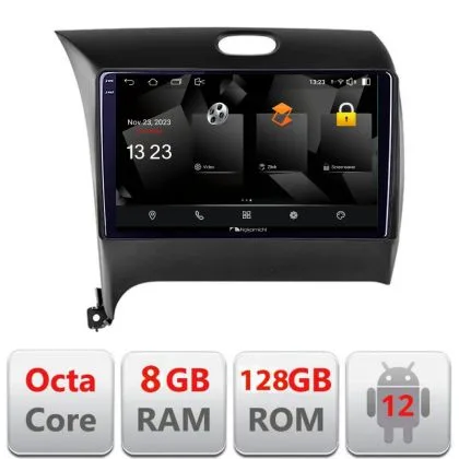 Navigatie Kia Cerato 2013-2017 5960Pro-1562 Android Octa Core Qualcomm 2K Qled 8+128 DTS DSP 360 4G Optical | Ambient Garage