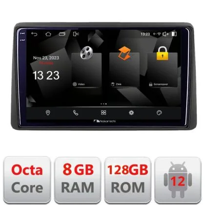 Navigatie Dacia Duster dupa 2019 5960Pro-199 Android Octa Core Qualcomm 2K Qled 8+128 DTS DSP 360 4G Optical | Ambient Garage
