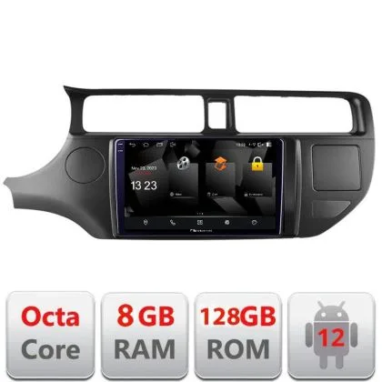Navigatie Kia Rio 2011-2013 5960Pro-204 Android Octa Core Qualcomm 2K Qled 8+128 DTS DSP 360 4G Optical v1 | Ambient Garage