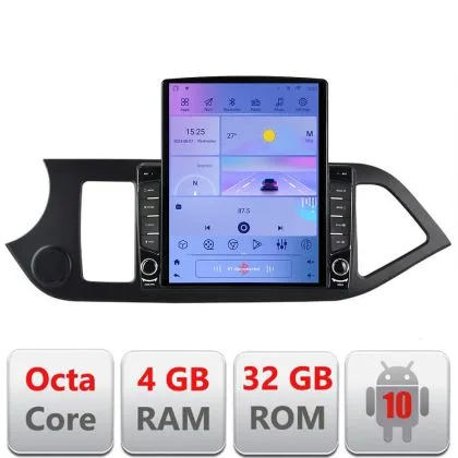 Navigatie Kia Picanto 2011-2015 G-217 ecran tip TESLA 9.7" cu Android Radio Bluetooth Internet GPS WIFI 4+32GB DSP 4G | Ambient Garage
