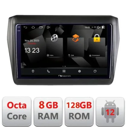 Navigatie Suzuki Swift 2017- 5960Pro-2179 Android Octa Core Qualcomm 2K Qled 8+128 DTS DSP 360 4G Optical | Ambient Garage