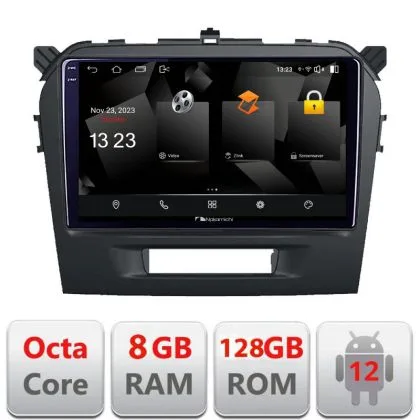Navigatie Suzuki Grand Vitara 2016- 5960Pro-2265 Android Octa Core Qualcomm 2K Qled 8+128 DTS DSP 360 4G Optical | Ambient Garage