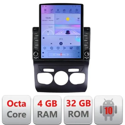 Navigatie Citroen C4 2011-2016 H-241 ecran tip TESLA 9.7" cu Android Radio Bluetooth Internet GPS WIFI 4+32GB DSP 4G O | Ambient Garage