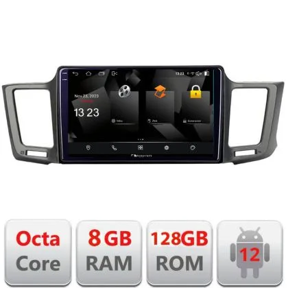 Navigatie Toyota RAV4 5960Pro-247 Android Octa Core Qualcomm 2K Qled 8+128 DTS DSP 360 4G Optical | Ambient Garage