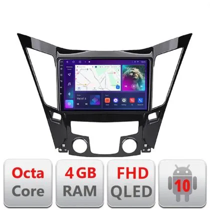 Navigatie Hyundai Sonata 2011-2015 B-259 Android Ecran QLED octa core 4+64 carplay android auto KIT-259+EDT-E309V3 | Ambient Garage