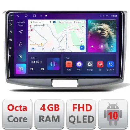 Navigatie VW Passat 2009-2014 B-267 Android Ecran QLED octa core 4+64 carplay android auto KIT-267+EDT-E310V3 | Ambient Garage