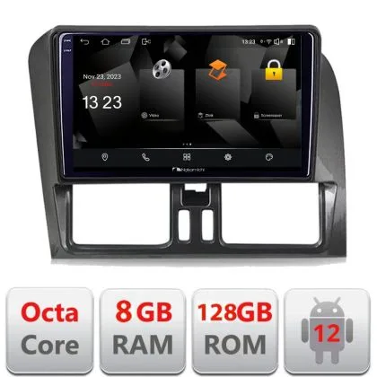 Navigatie dedicata Nakamichi Volvo XC60 2014-2018 sistem Sensus Connect 5960Pro-272-14 Android Octa Core Qualcomm 2K Qled 8+128 DTS DSP 360 4G Optical | Am