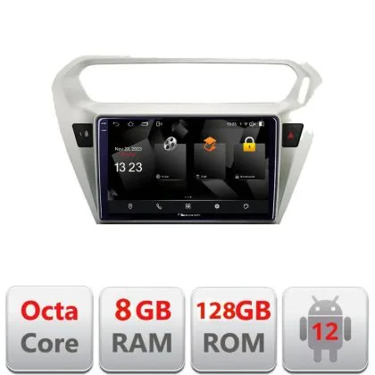Navigatie Peugeot 301 Citroen C-Elisee 5960Pro-301 Android Octa Core Qualcomm 2K Qled 8+128 DTS DSP 360 4G Optical | Ambient Garage