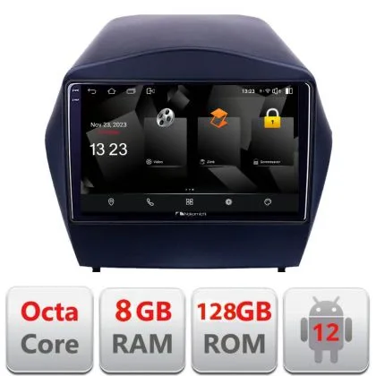 Navigatie Hyundai IX35 5960Pro-361 Android Octa Core Qualcomm 2K Qled 8+128 DTS DSP 360 4G Optical | Ambient Garage
