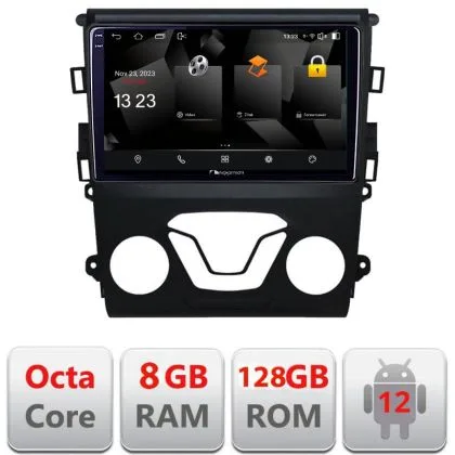 Navigatie Ford Mondeo 2013-2020 5960Pro-377 Android Octa Core Qualcomm 2K Qled 8+128 DTS DSP 360 4G Optical | Ambient Garage