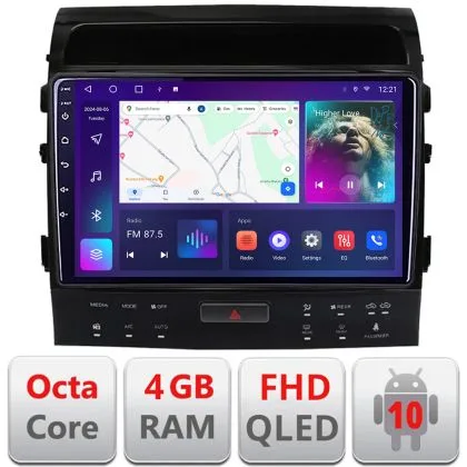 Navigatie Toyota Landcruiser 200 V8 2007-2015 cu navi si 360 Android radio gps internet 4+64 carplay android auto KIT-381-360+EDT-E309v3 | Ambient Garage