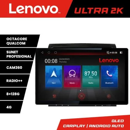 Navigatie Toyota Landcruiser 200 V8 2007-2015 cu navi si 360, Ecran 2K QLED 13",Octacore,8Gb RAM,128Gb Hdd,4G,360,DSP,Carplay,Bluetooth | Ambient Garage