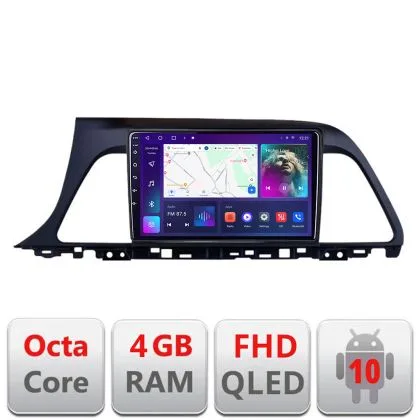Navigatie Hyundai Sonata B-417 Android Ecran QLED octa core 4+64 carplay android auto KIT-417+EDT-E309V3 | Ambient Garage