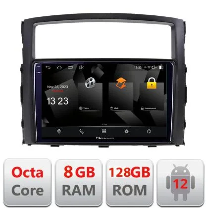 Navigatie Mitsubishi Pajero 5960Pro-452 Android Octa Core Qualcomm 2K Qled 8+128 DTS DSP 360 4G Optical | Ambient Garage