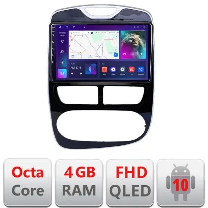 Navigatie Renault Clio 4 V1 B-467 Android Ecran QLED octa core 4+64 carplay android auto KIT-467+EDT-E310V3 | Ambient Garage