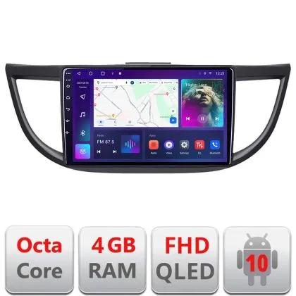 Navigatie Honda CRV 2012-2016 B-469 Android Ecran QLED octa core 4+64 carplay android auto KIT-469+EDT-E310V3 | Ambient Garage