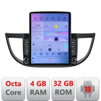 Navigatie Honda CRV 2012-2016 H-469 ecran tip TESLA 9.7" cu Android Radio Bluetooth Internet GPS WIFI 4+32GB DSP 4G O | Ambient Garage