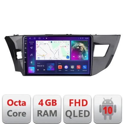 Navigatie Toyota Corolla 2013-2017 B-470 Android Ecran QLED octa core 4+64 carplay android auto KIT-470+EDT-E310V3 | Ambient Garage