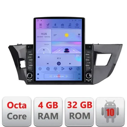 Navigatie Toyota Corolla 2013-2017 H-470 ecran tip TESLA 9.7" cu Android Radio Bluetooth Internet GPS WIFI 4+32GB DSP | Ambient Garage