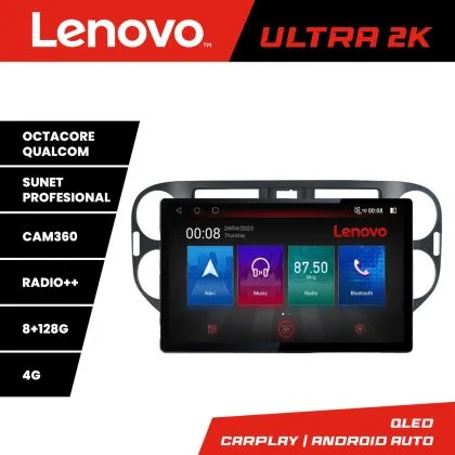 Navigatie VW Tiguan si Golf Plus 2012-2016 ecran 13" 2K 8+128 Android Waze USB Navigatie 4G 360 Toslink Youtube Radio KIT-4 | Ambient Garage