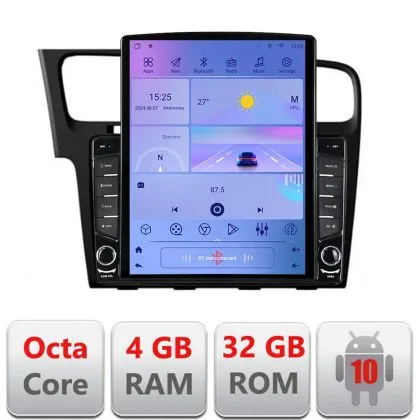 Navigatie VW Golf 7 H-491 ecran tip TESLA 9.7" cu Android Radio Bluetooth Internet GPS WIFI 4+32GB DSP 4G Octa Core | Ambient Garage