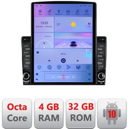 Navigatie Fiat 500 2015-2021 Android radio gps internet Octa Core 4+64 LTE Kit-500new+EDT-E710 | Ambient Garage